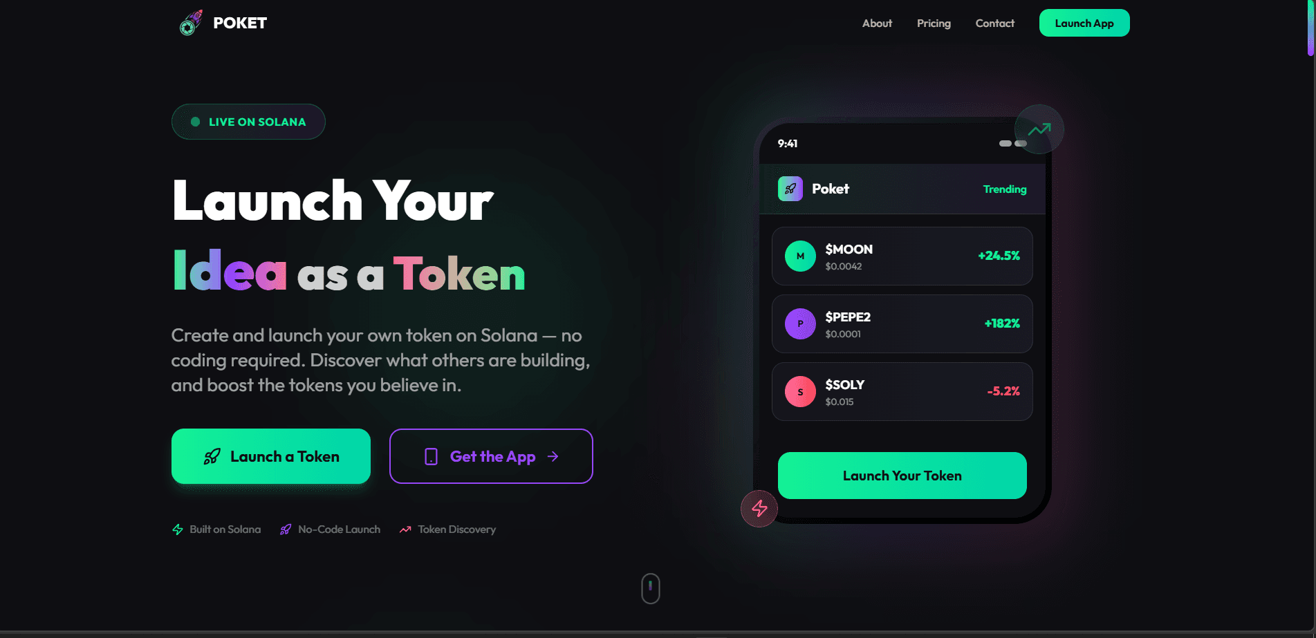 Poket - Instagram for Memecoins