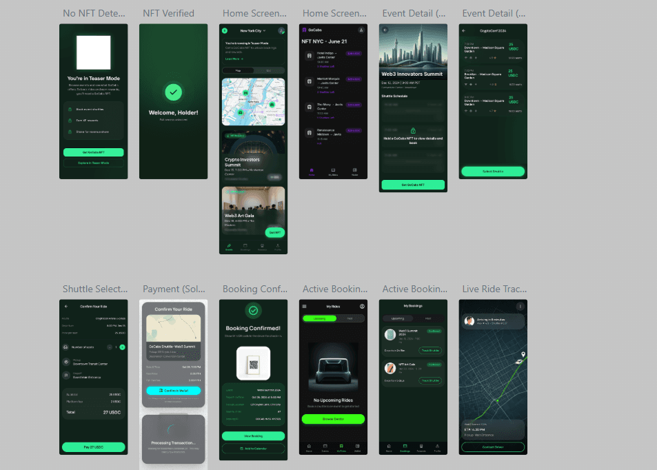 Gocabs - Web3 Ride Hailing App