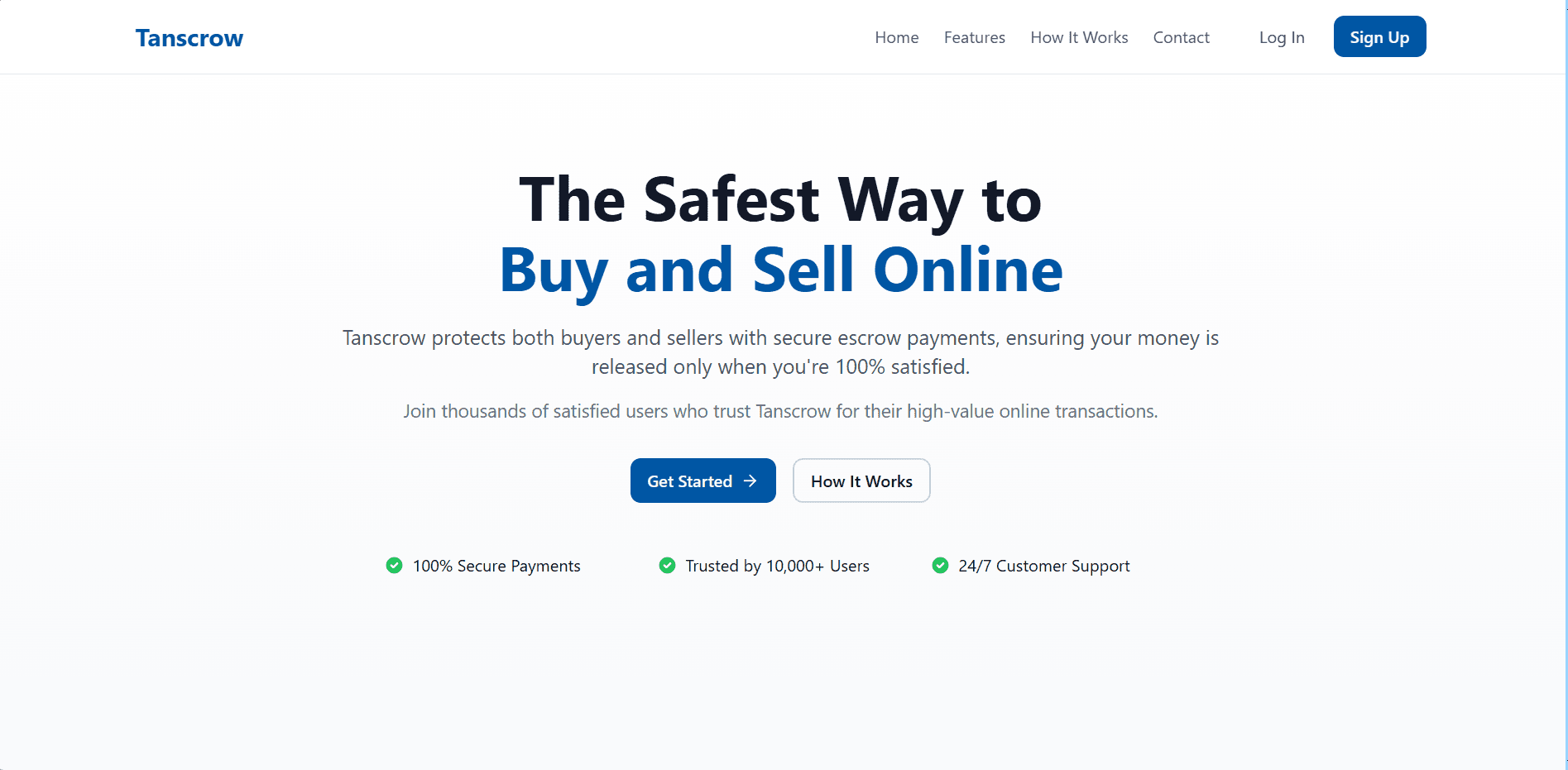 Tanscrow - Secure Escrow Platform